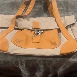 Bijoux Terner Tan and Cream Tote Bag